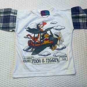 Disney Pooh & Tigger Kids Tee - White and Blue